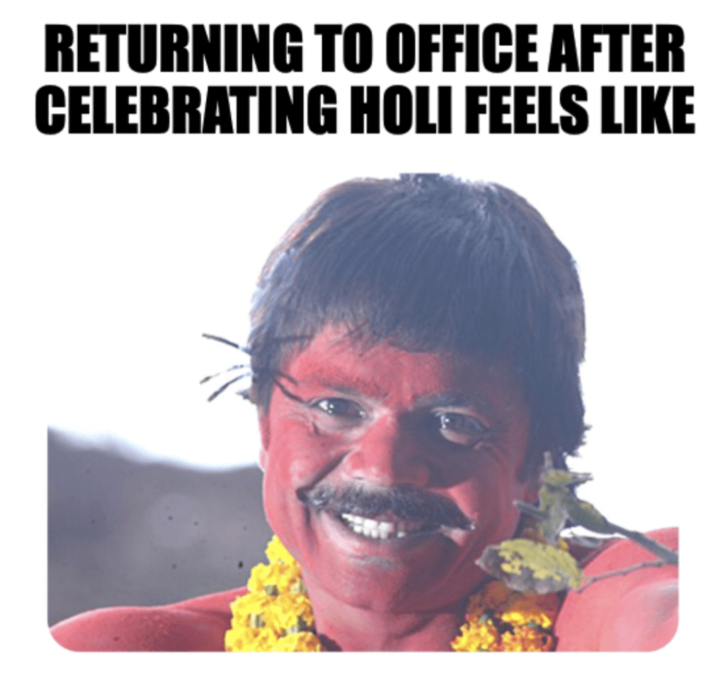 Holi meme on Rajpal yadav