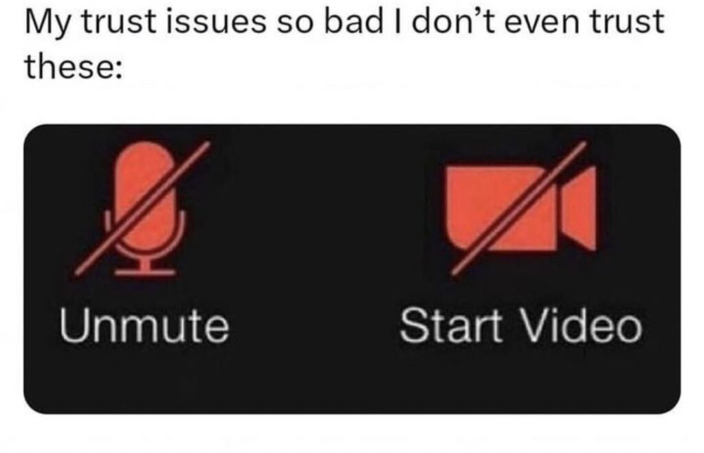Funny Meme on zoom meeting