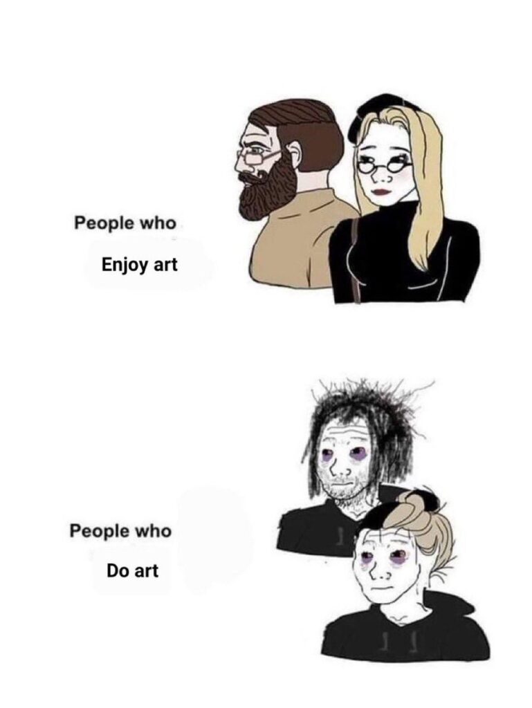 Funny Meme on artist