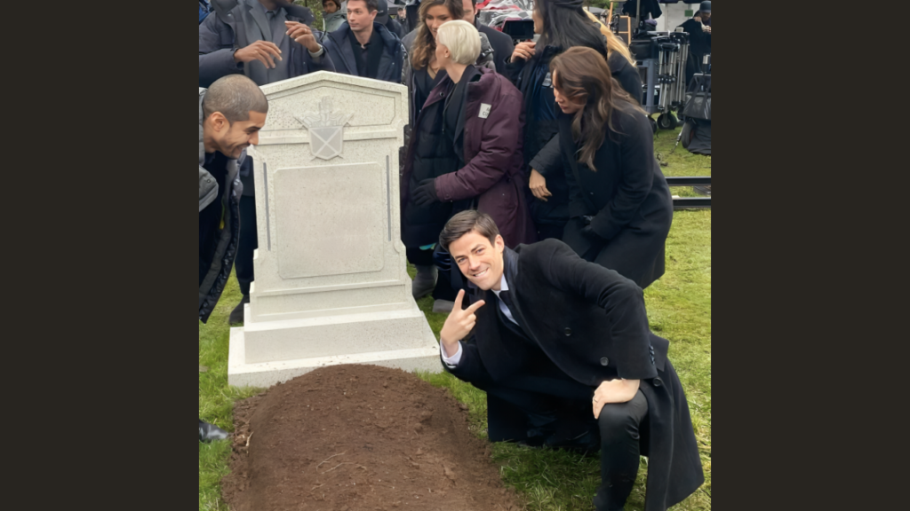 Grant Gustin Grave Meme Template