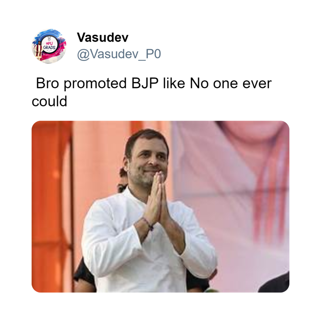 Bro Promoted BJP like no one ever could