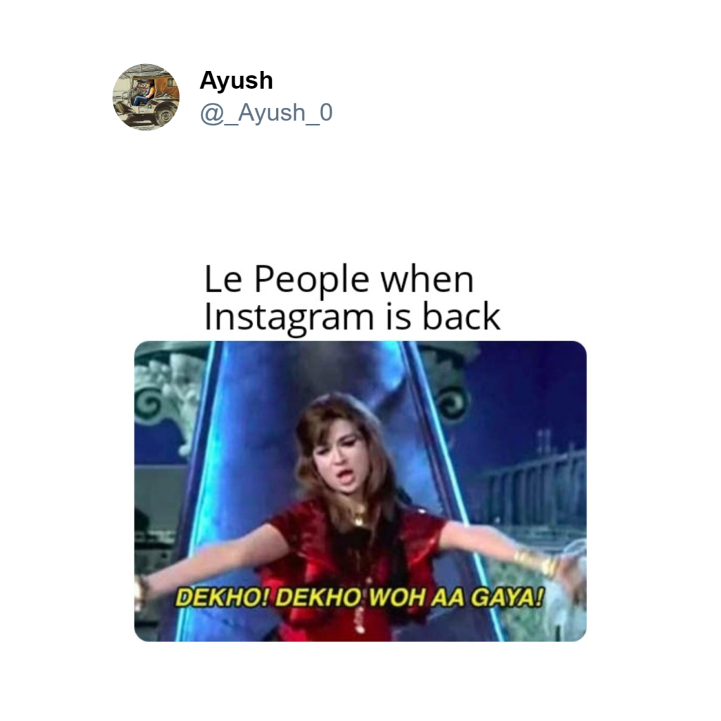 Instagram Down memes